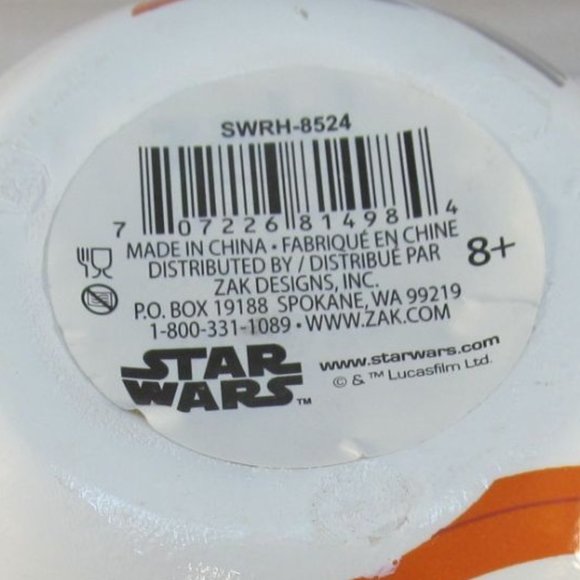 Star Wars Zak Designs BB-8 Ceramic Sculpted Coffee Mug - Picture 5 of 10